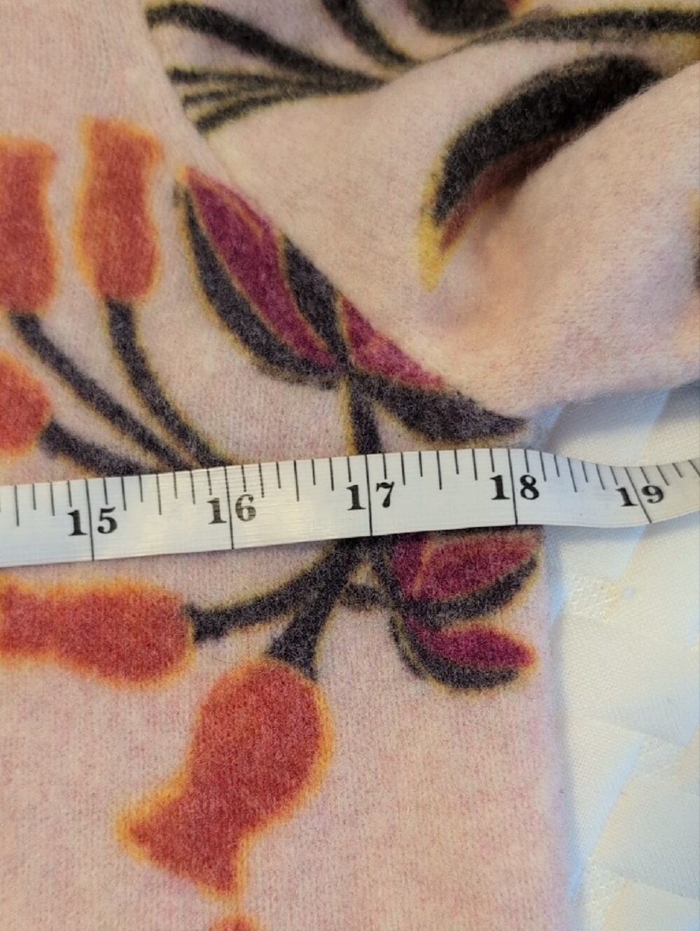 FARM RIO Sweater Winter Garden Floral Puff Sleeve Alpaca Blend Size Medium - Picture 11 of 13